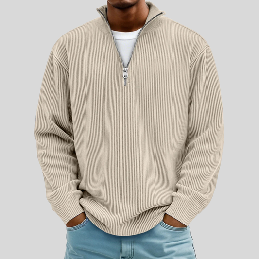 Half-Zip Casual Pullover