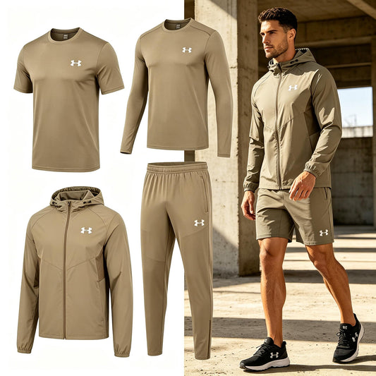 50% OFF + FREE BONUS GIFT | Men's Quick-Dry 5-Piece Activewear Set (Buy 2+ Get Gift)