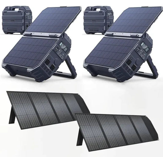 ✓Flash sale-Save Up To 80%✓💥Buy 1 Get 1 Free💥Portable Power Station with Built-in Solar Panel