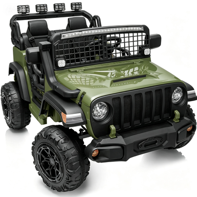 🚗Best Gift 2-Seater Kids Electric Ride On Off-Road Car with Remote Control & Rear Storage Bin