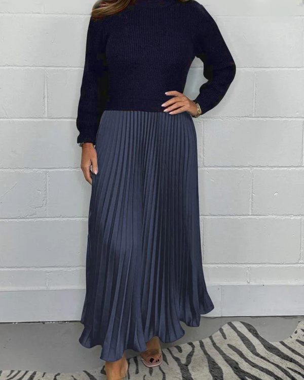 Flow Pleated Long Dress
