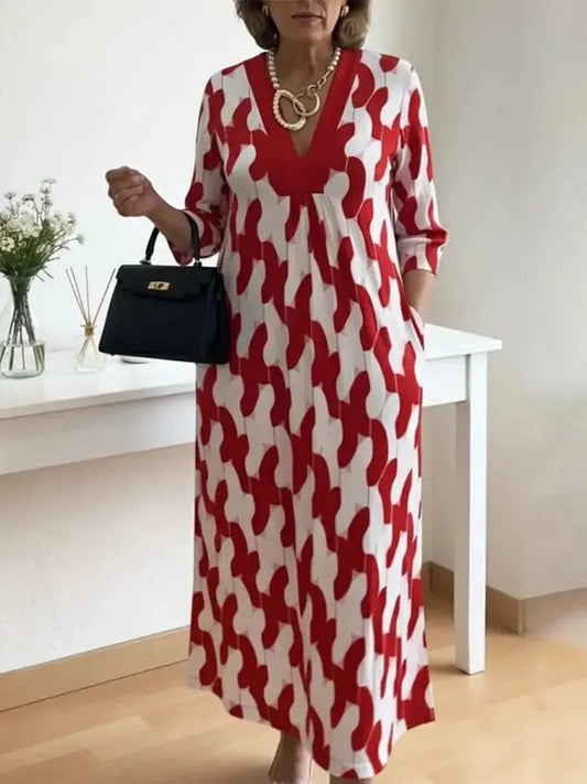 2026🔥 Effortless V-Neck Midi Dress