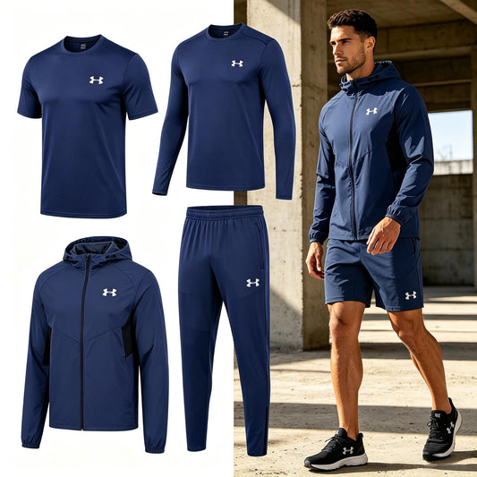 50% OFF + FREE BONUS GIFT | Men's Quick-Dry 5-Piece Activewear Set (Buy 2+ Get Gift)