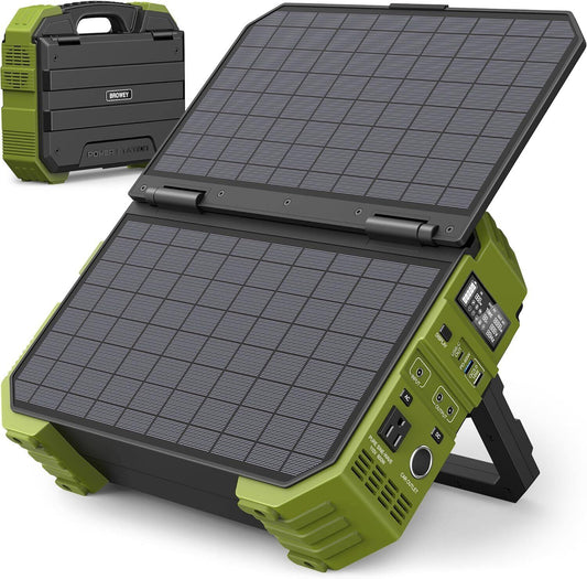 ✓Flash sale-Save Up To 80%✓💥Buy 1 Get 1 Free💥Portable Power Station with Built-in Solar Panel