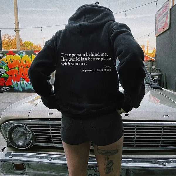 Enough Comfort Message Hoodie