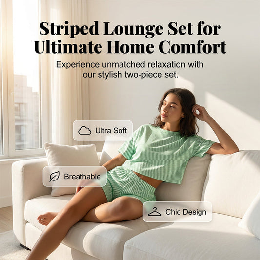 Cozy Striped Relax Lounge Set